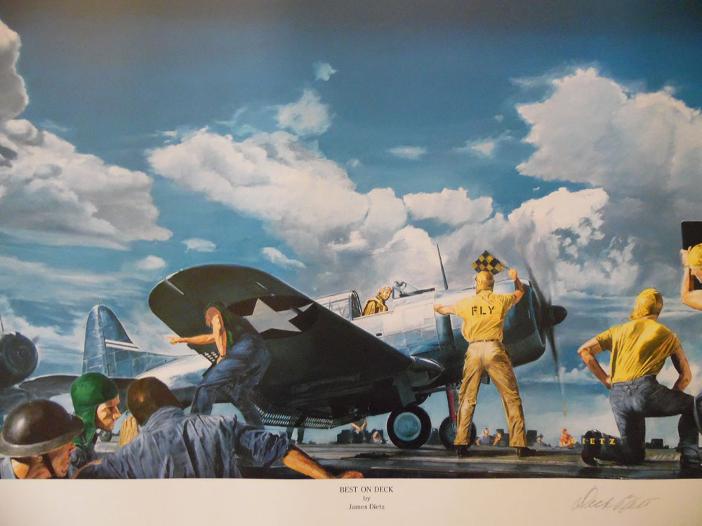 Best on Deck by James Dietz Dick Best Aviation Art Prints SBD Dauntless 