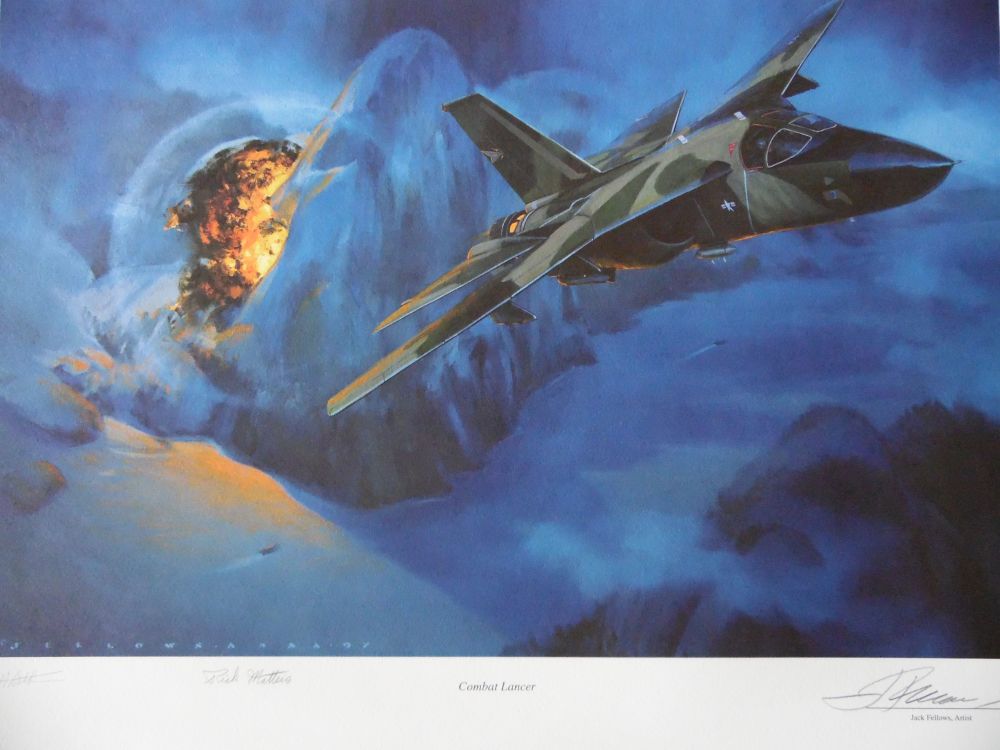 Combat Lancer by Jack Fellows Aviation Art Prints F-111A Aardvark 